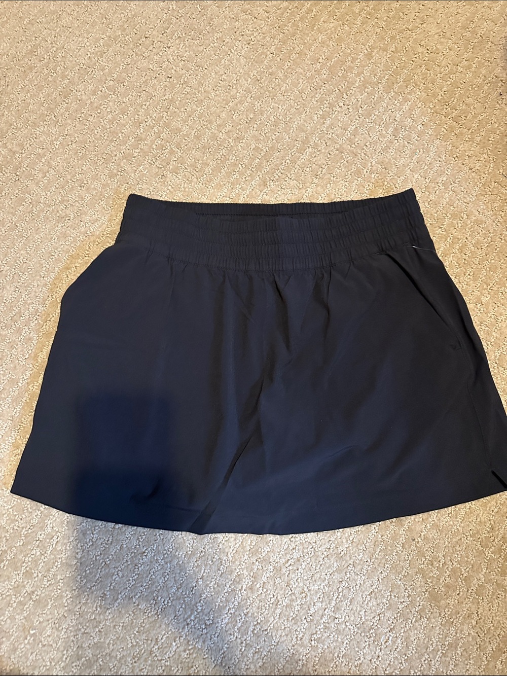 Athleta Black Active Skort with Elastic Waistband